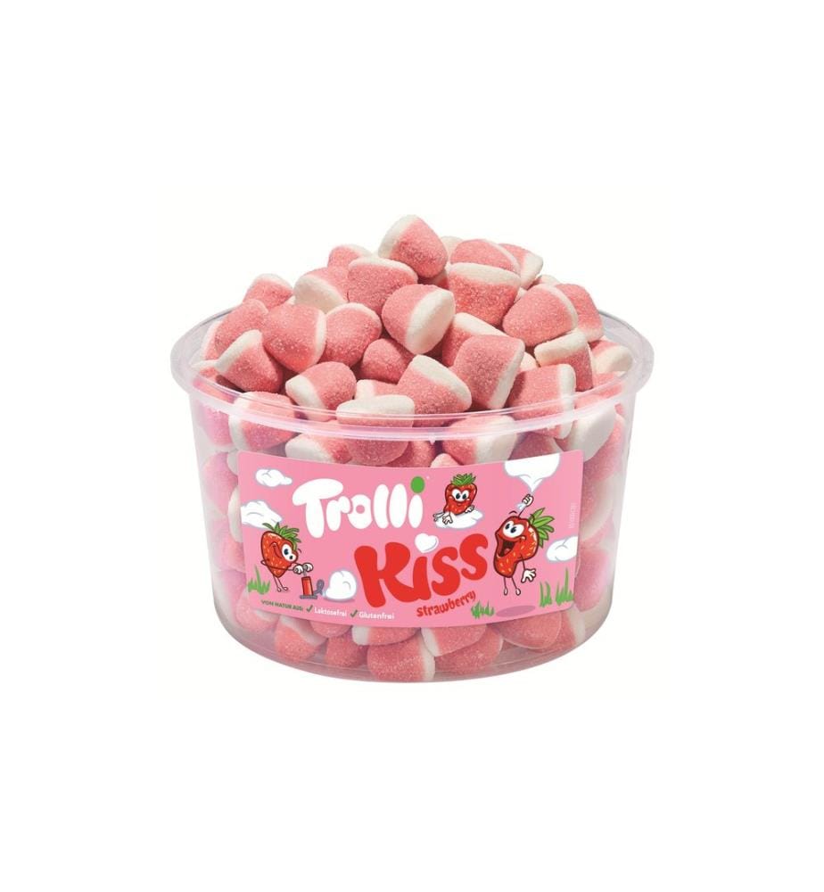 TROLLI - Gummibonbons Kiss Strawberry Dose 975 g