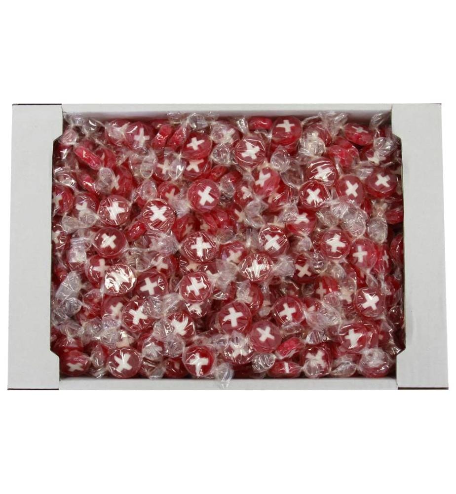 Astra - Candies croix Suisse fraise 2.5 kg