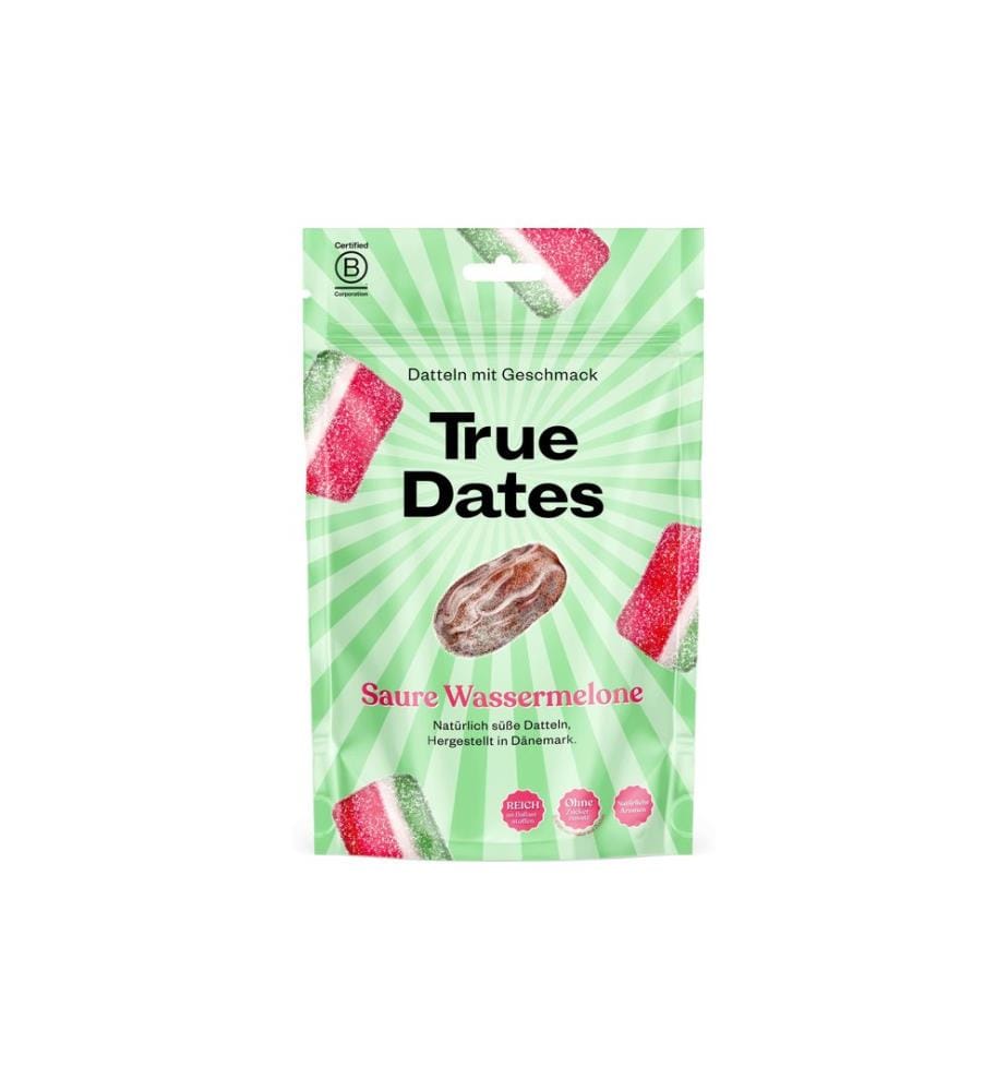 True Gum - True Dates Pastèque acidulée 100 g