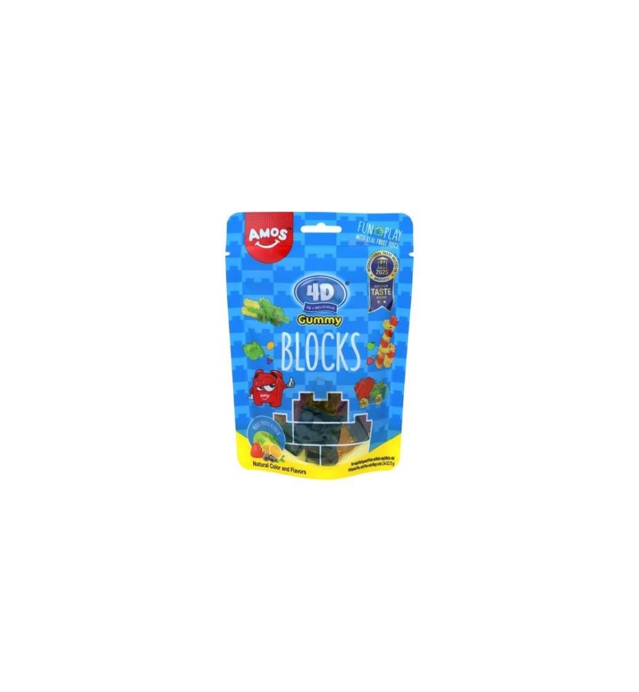 Amos - 4D Gummy Blocks 72 g