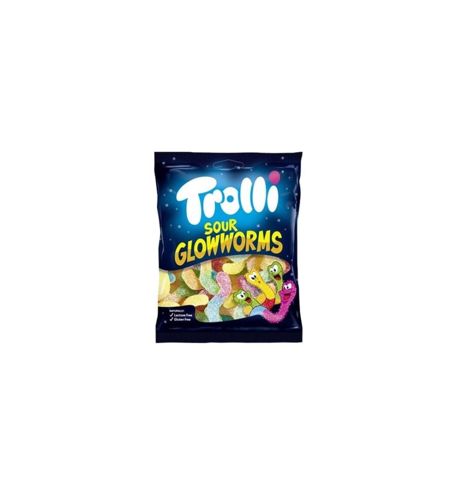 Trolli Gummibonbons Saure Glühwürmchen 100 g