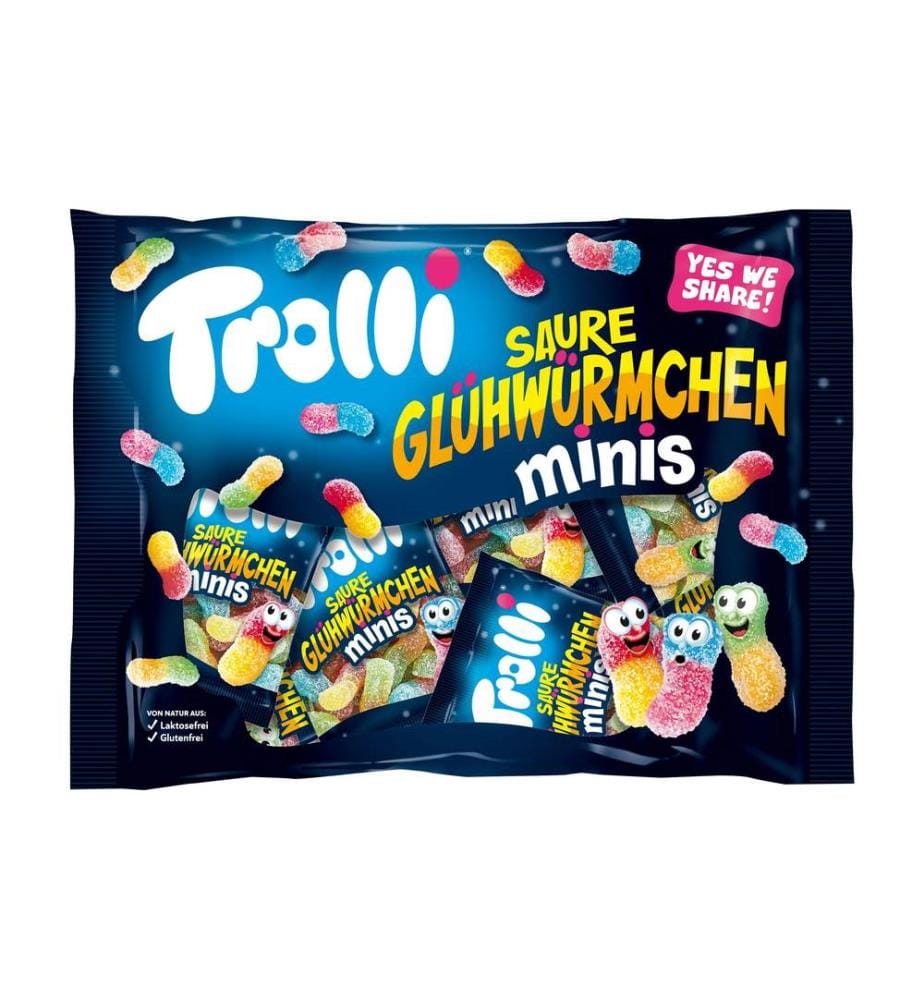Trolli Gummibonbons Saure Glühwürmchen Minis 200 g