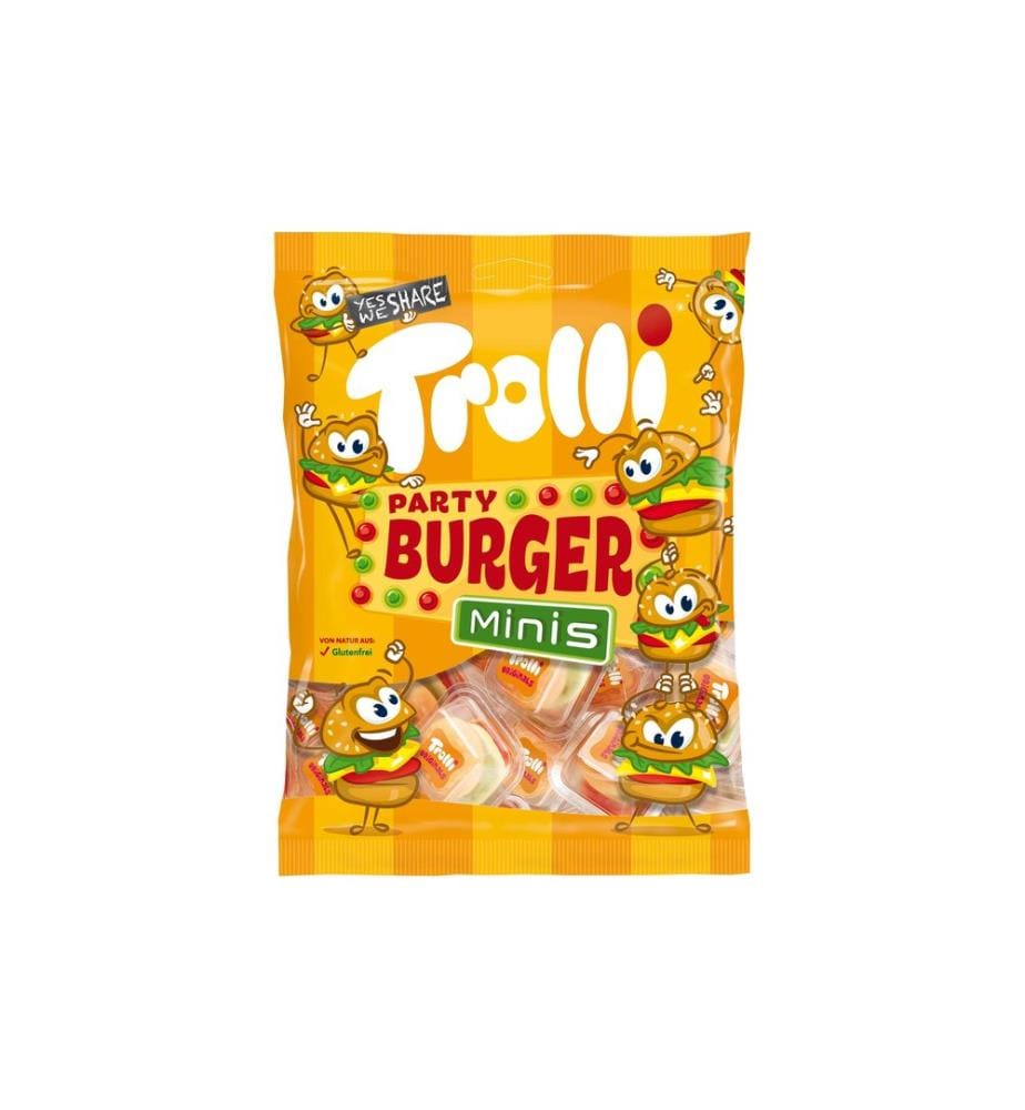 Trolli Gummibonbons Mini Burger 100 g