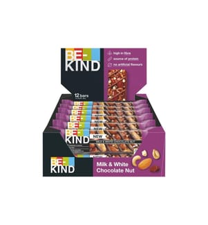 BE-KIND Barre Milk & White Chocolate Nut 12 x 40 g