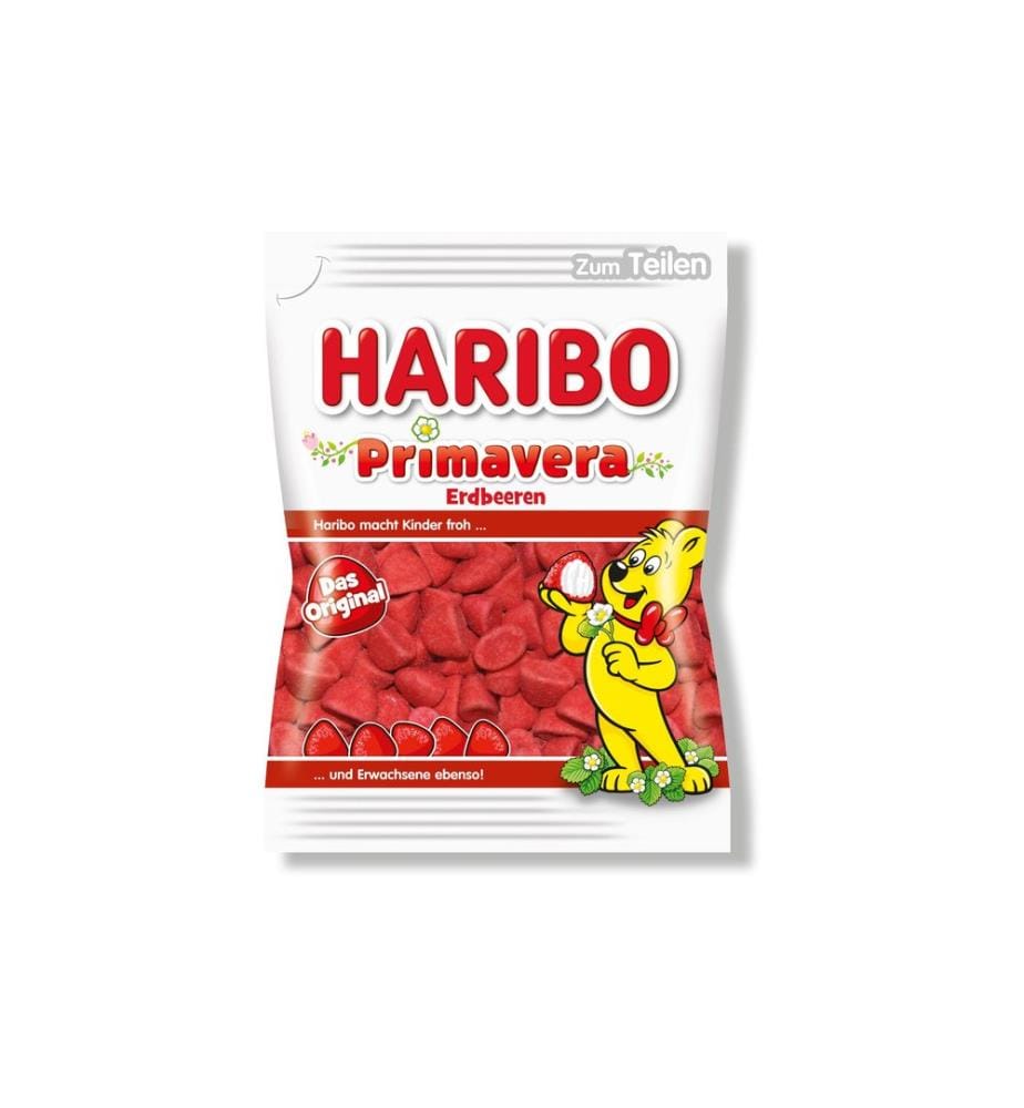 Bonbons gélifiés Haribo Primavera Fraises Sachet 175 g