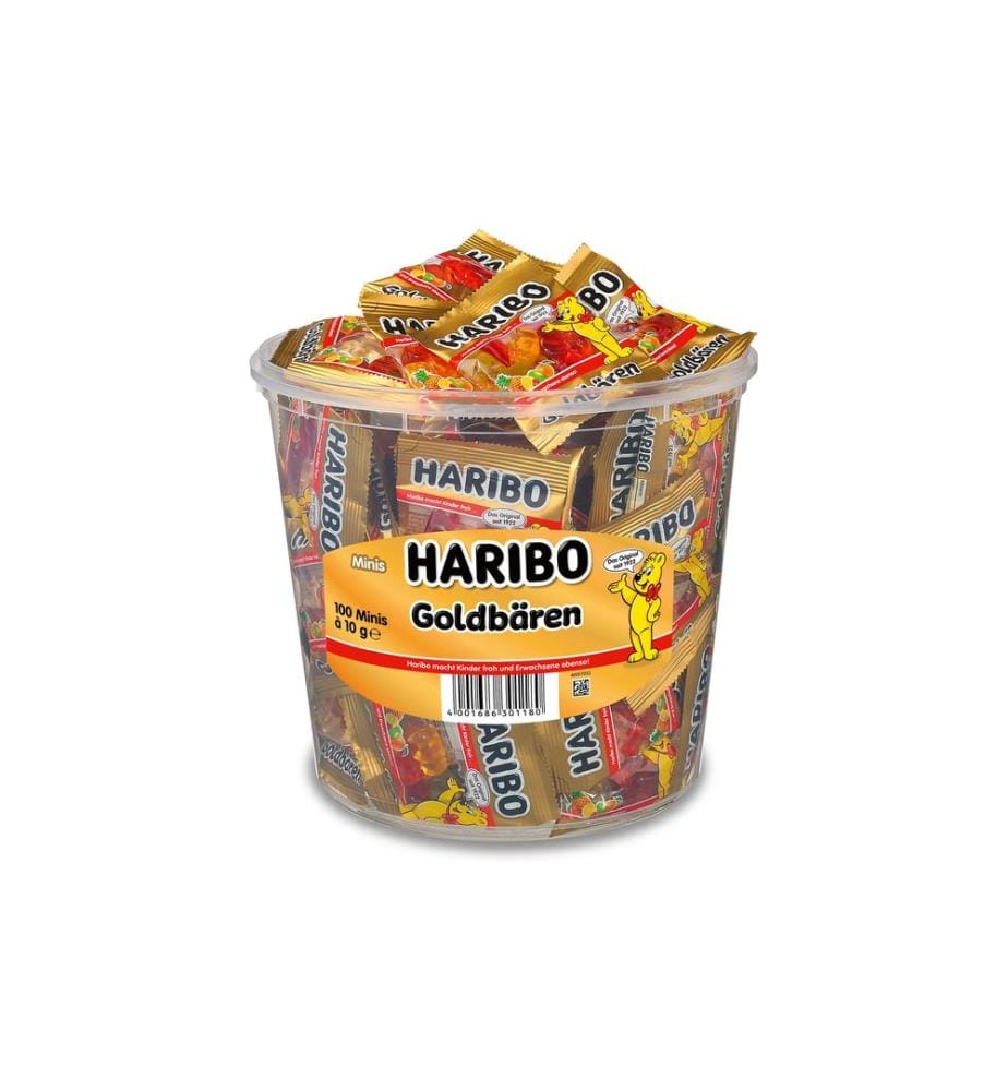 Haribo Gummibären Goldbären Dose Minibeutel 1000 g
