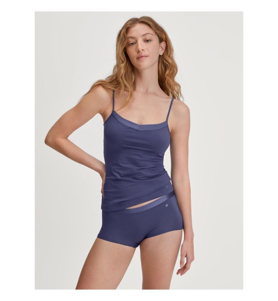 Top a spaghetti - Blu cobalto