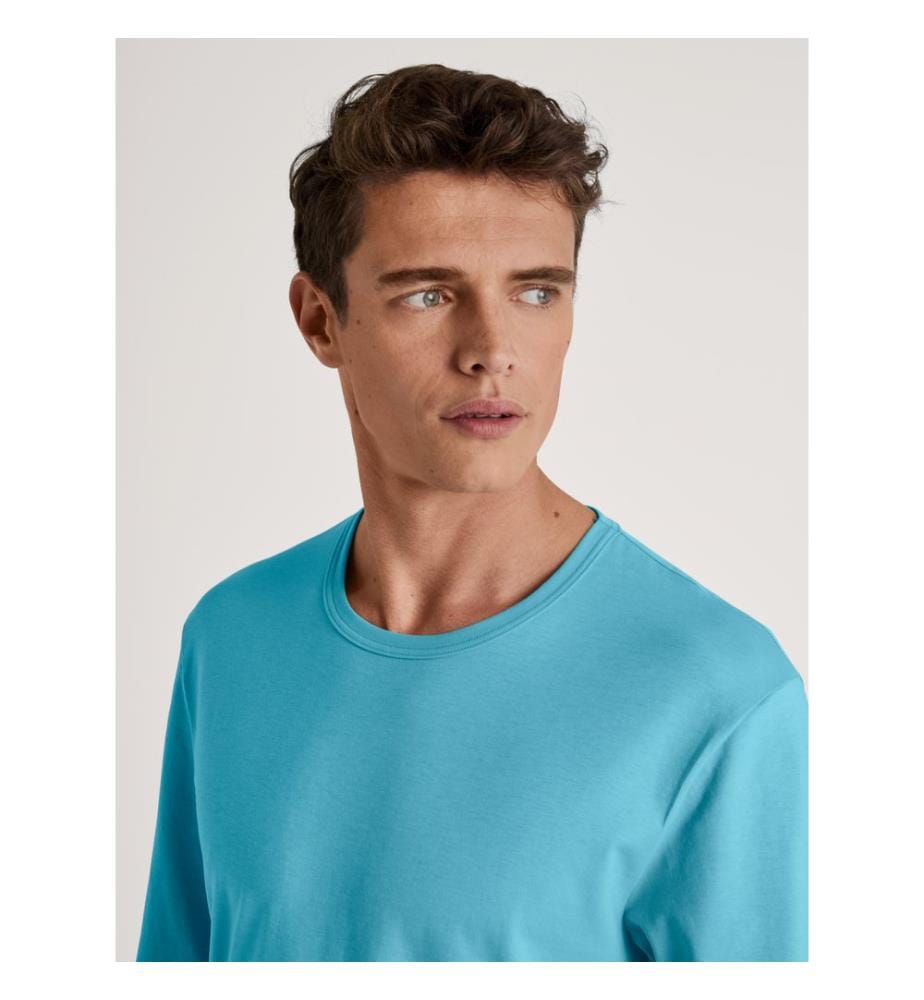 T-shirt à manches longues - Bleu vif