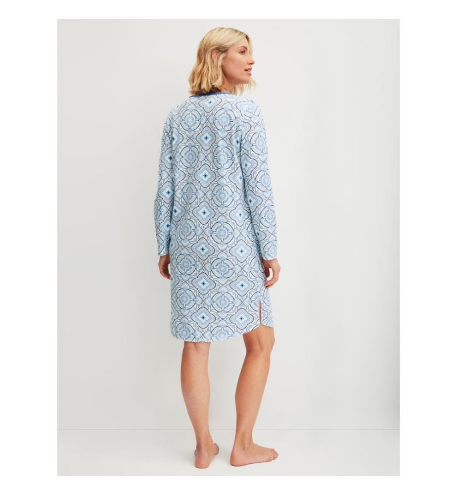 Camicia da notte - Riviera Blue