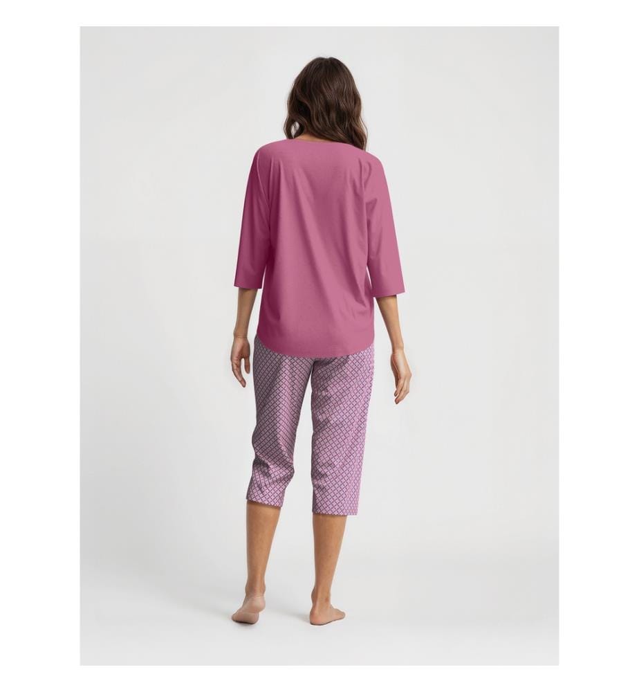 Pigiama 3/4 - Rosso violetto