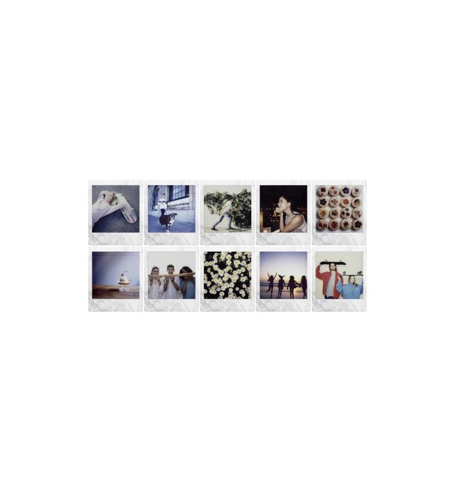 FUJIFILM - Film instantané Instax Square 10 feuilles de marbre