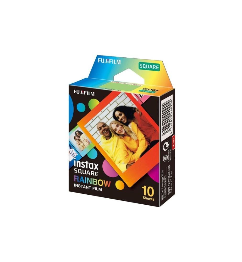 FUJIFILM - Sofortbildfilm Instax Square 10 Blatt Rainbow