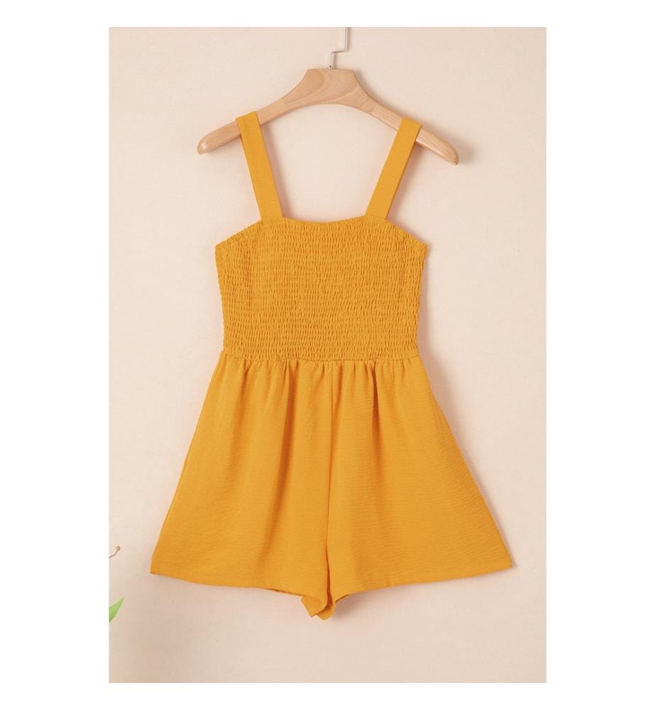 Combinaison Short Sans Manches à Poches - Gingembre