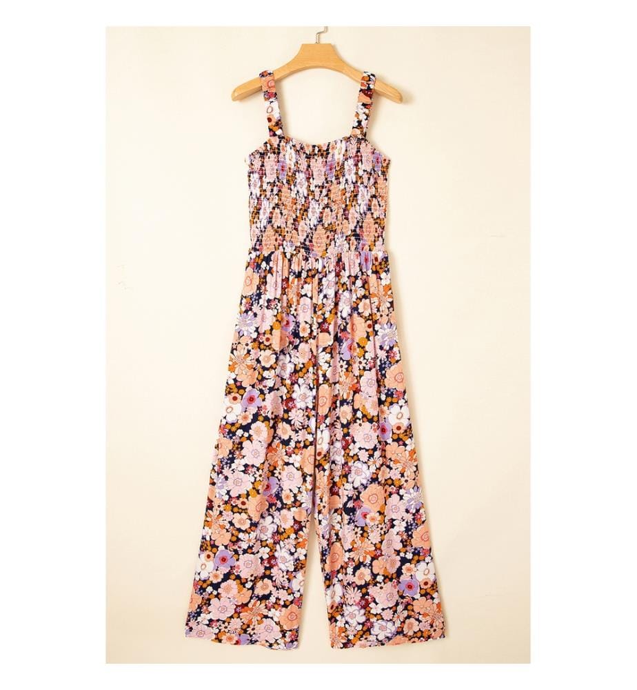 Combinaison Taille Haute à Imprimé Floral Noire - Noir