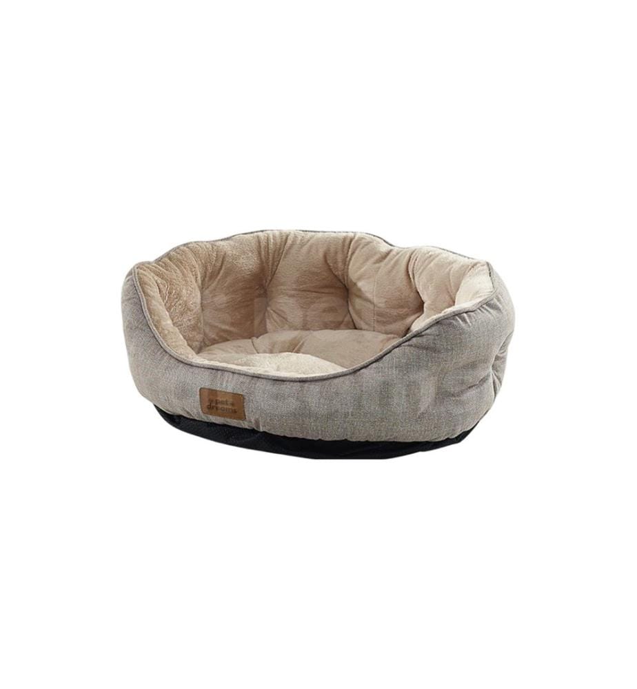 Pet Bed Beige Outer Cover: 95% POLYESTER / 5% COTTON & LYCRA