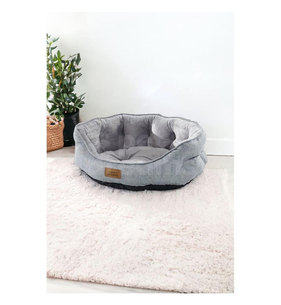 Panier pour animaux gris housse extérieure : 95 % polyester / 5 % coton et lycra