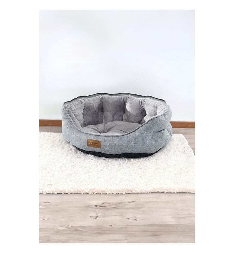 Panier pour animaux gris housse extérieure : 95 % polyester / 5 % coton et lycra