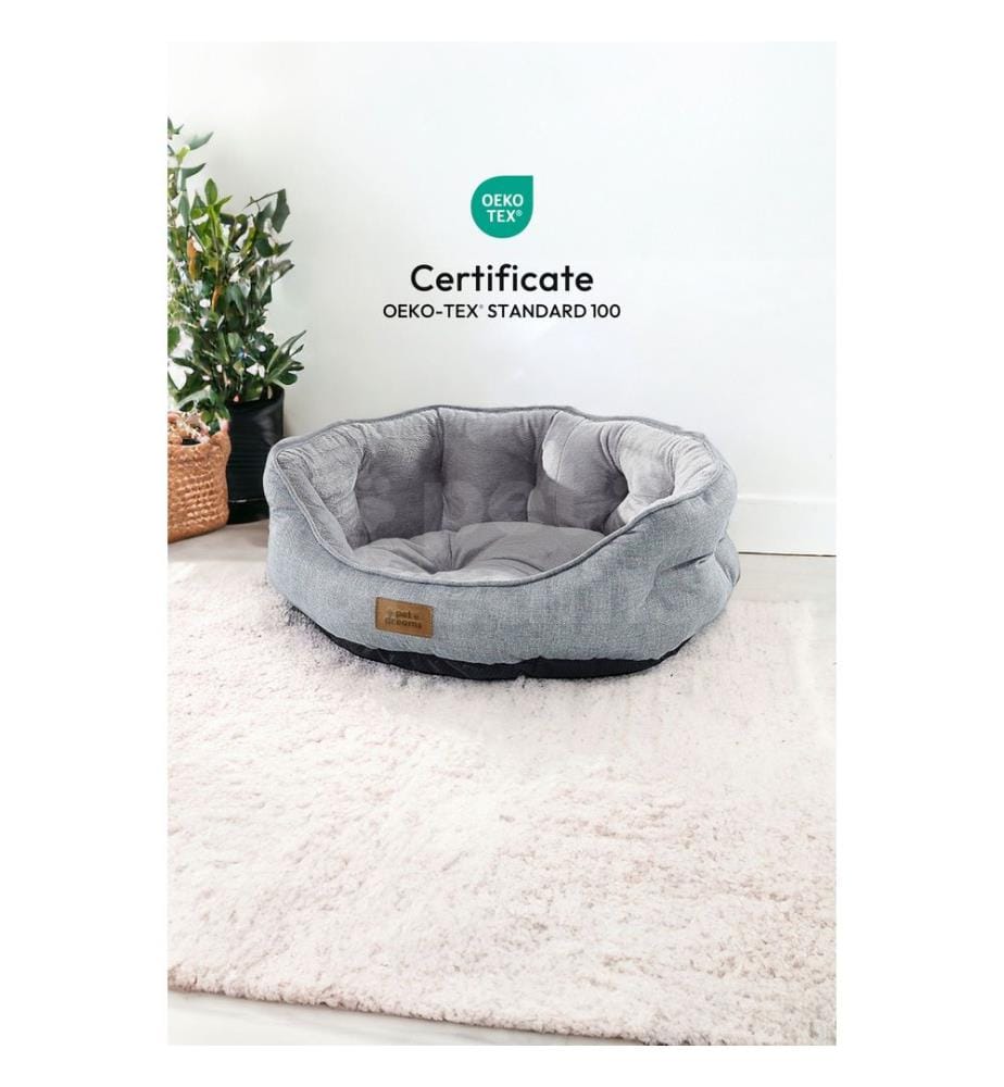 Panier pour animaux gris housse extérieure : 95 % polyester / 5 % coton et lycra