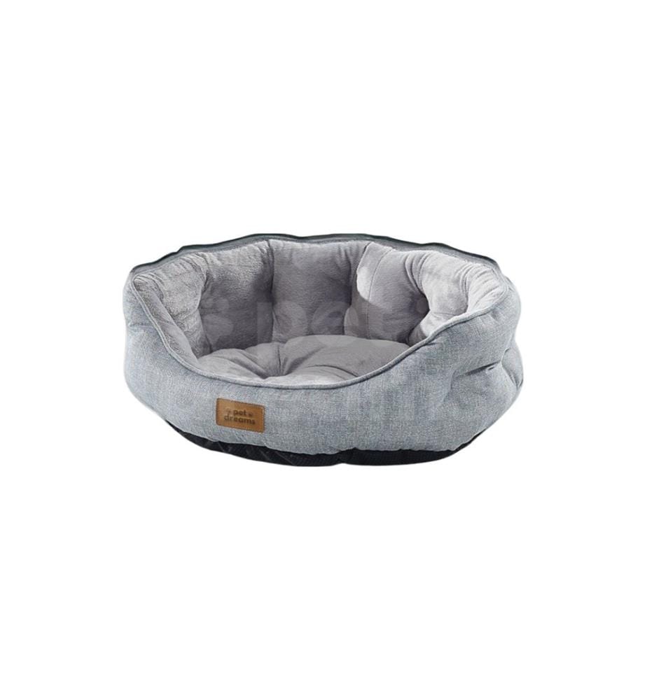 Pet Bed Grey Outer Cover: 95% POLYESTER / 5% COTTON & LYCRA