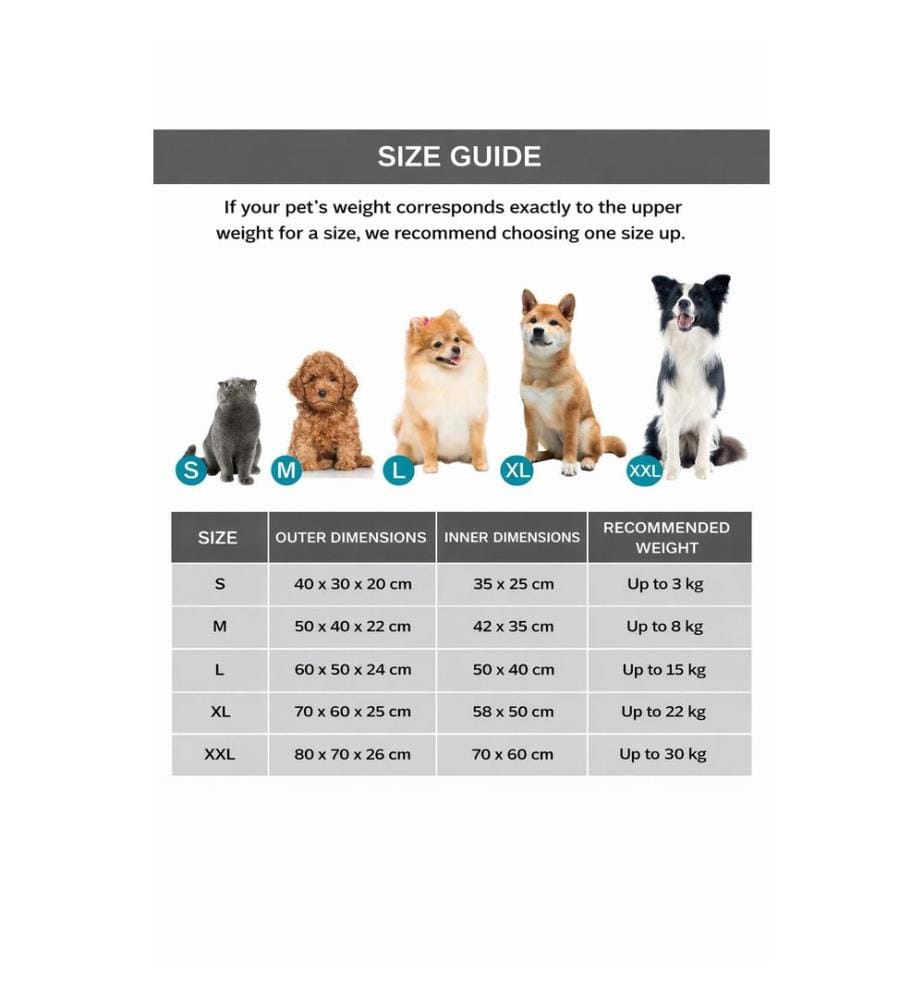 Pet Bed Salmon Grey Outer Cover: 95% POLYESTER / 5% COTTON & LYCRA