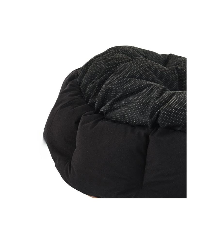 Pet Bed Black Beige Outer Cover: 95% POLYESTER / 5% COTTON & LYCRA