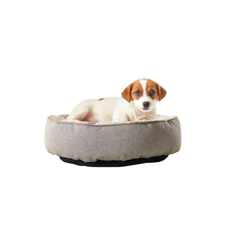 Panier pour animaux beige housse extérieure : 95 % polyester / 5 % coton et lycra