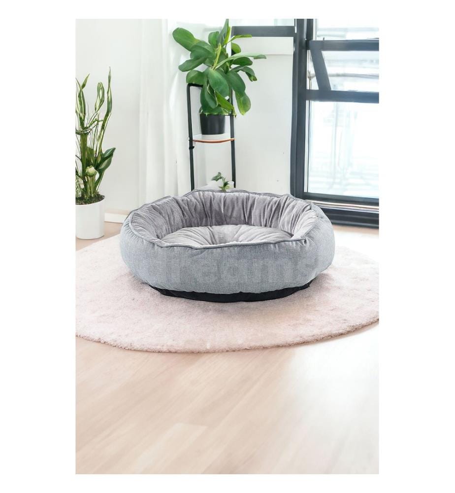 Panier pour animaux gris housse extérieure : 95 % polyester / 5 % coton et lycra