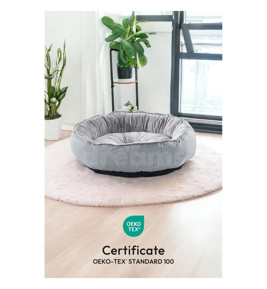 Panier pour animaux gris housse extérieure : 95 % polyester / 5 % coton et lycra