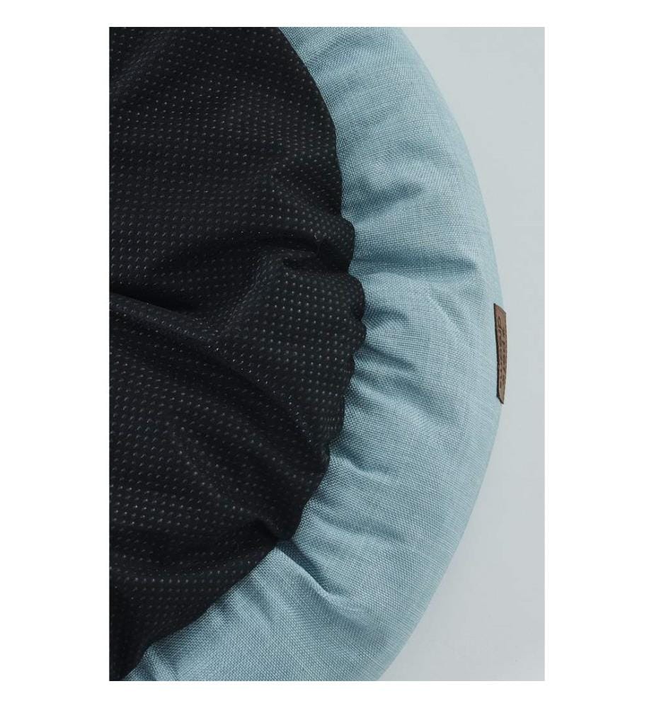Panier pour animaux turquoise et beige housse extérieure : 95 % polyester / 5 % coton et lycra