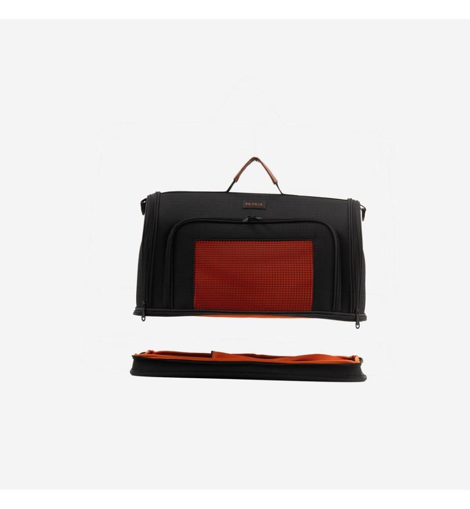 Sac de transport pour animaux noir 100 % polyester