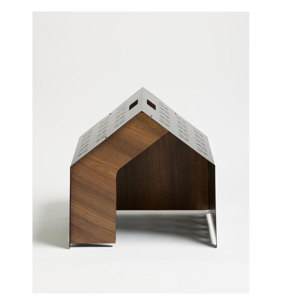 Niche pour animaux en métal noire MÉTAL (épaisseur : 2 mm) / MDF (épaisseur : 18 mm)