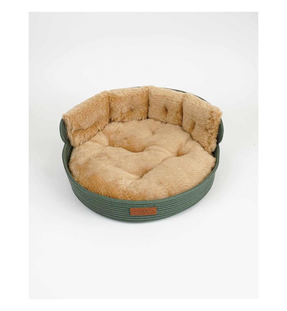 Panier pour animaux kaki 100 % polyester