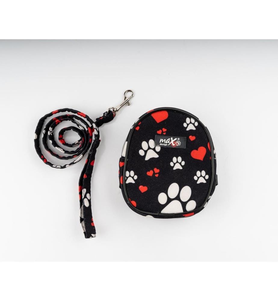 Sac à dos pour chien noir 100 % tissu alvéolé
