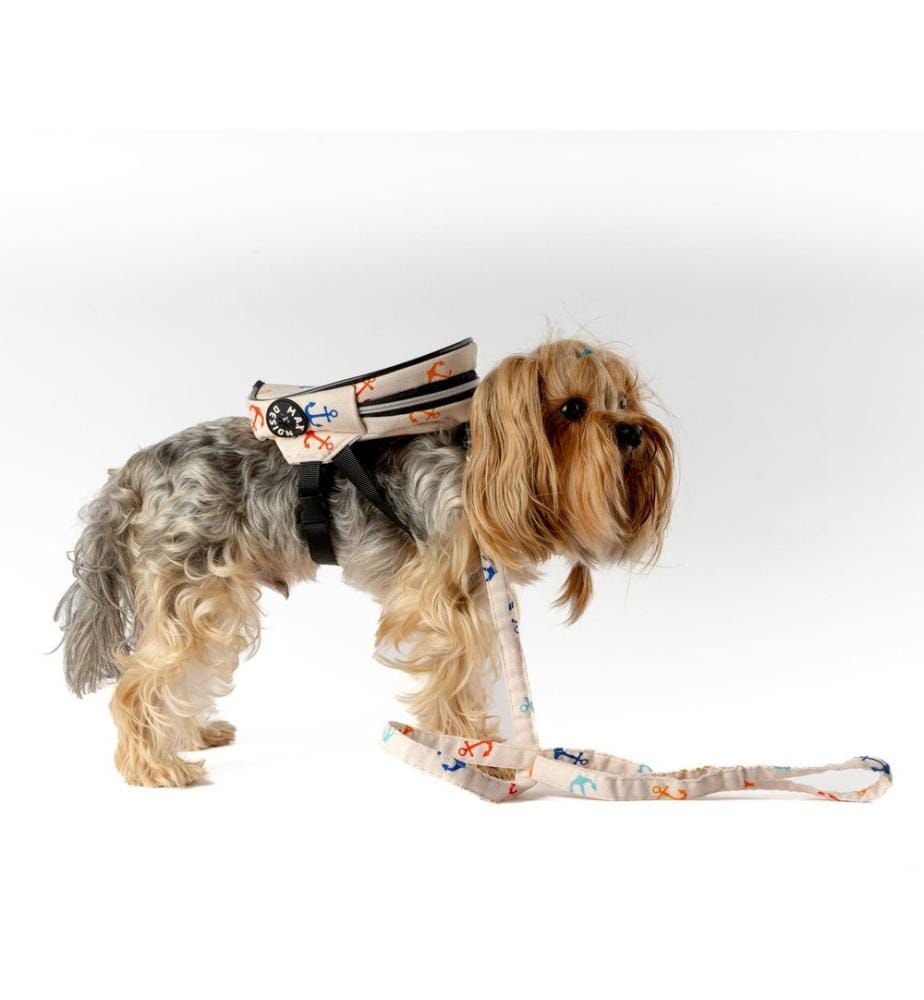Sac à dos pour chien blanc 100 % tissu alvéolé
