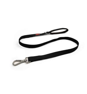 Laisse pour chien noire 100 % polyester