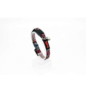 Collier pour chat multicolore 100 % polyester