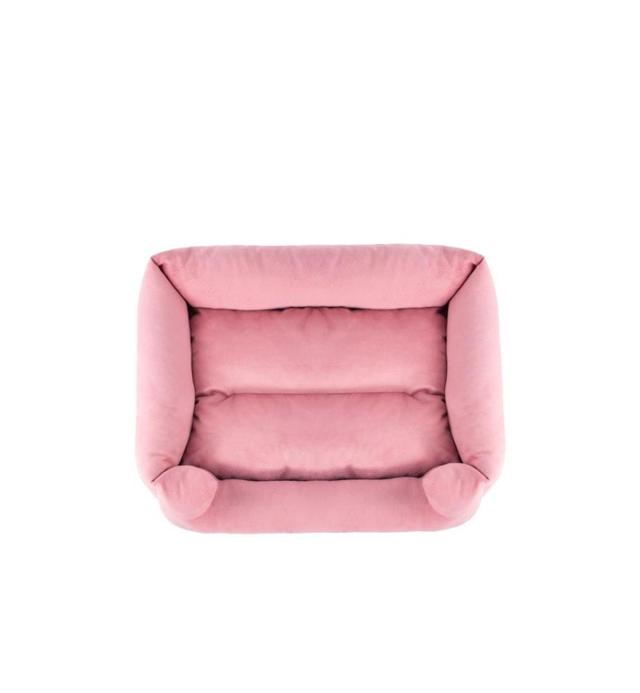 Panier pour animaux rose 100 % polyester