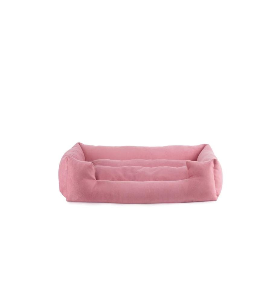 Panier pour animaux rose 100 % polyester