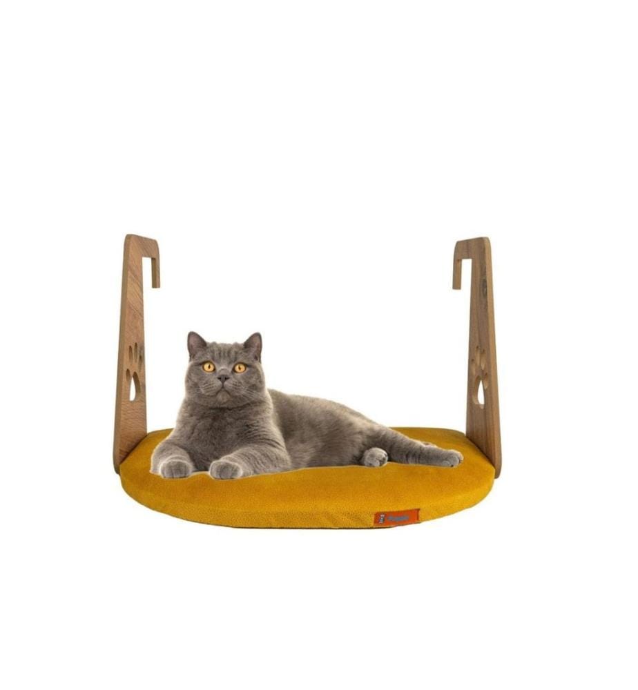 Panier pour animaux jaune cadre : 100 % MDF (épaisseur : 5 mm)