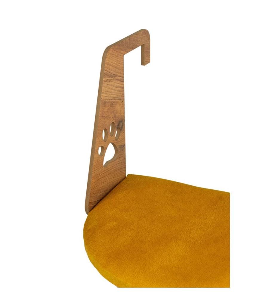 Panier pour animaux jaune cadre : 100 % MDF (épaisseur : 5 mm)