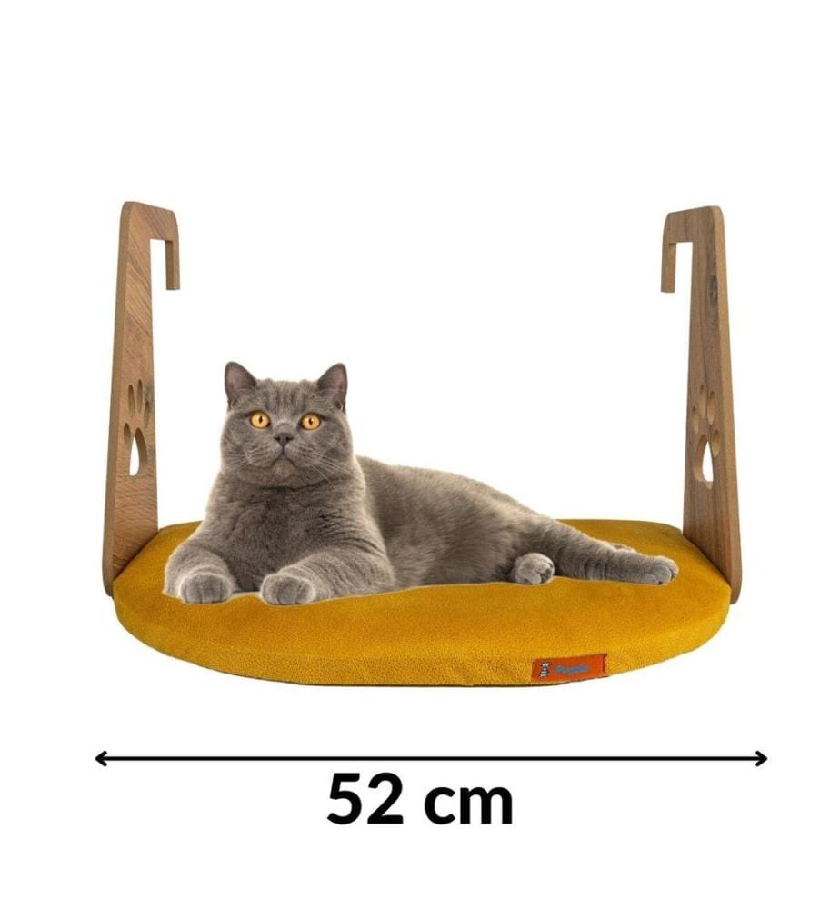 Panier pour animaux jaune cadre : 100 % MDF (épaisseur : 5 mm)