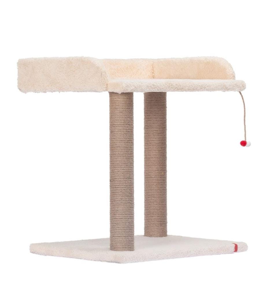 Griffoir pour chat couleur crème cadre : 100 % aggloméré
