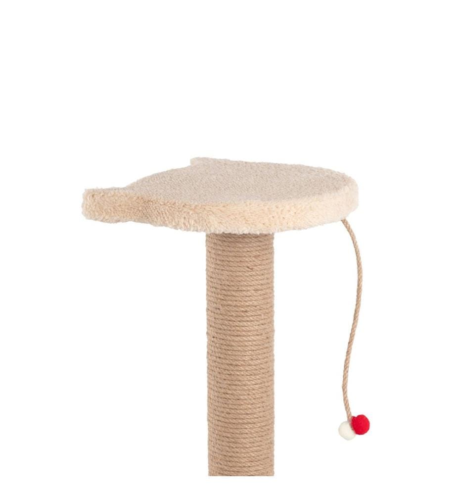 Griffoir pour chat couleur crème cadre : 100 % aggloméré
