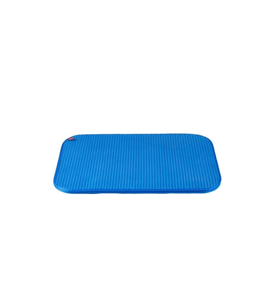 Tapis pour litière pour chat bleu feuille 100% mousse EVA