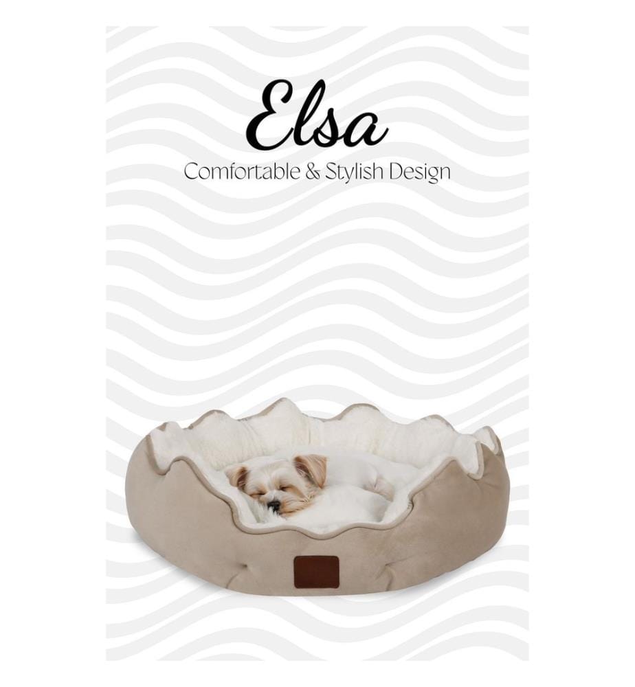 Panier pour animaux couleur crème tissu extérieur : 100 % polyester