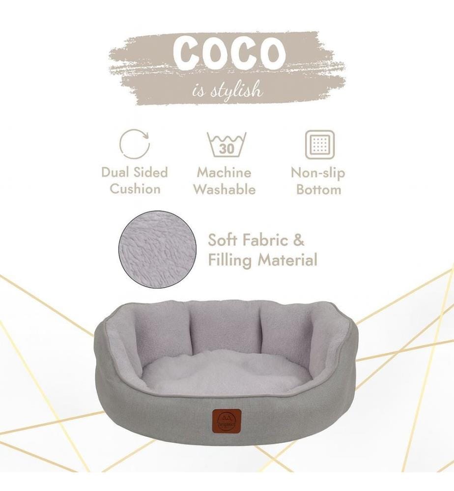 Panier pour animaux gris tissu extérieur : 100 % polyester