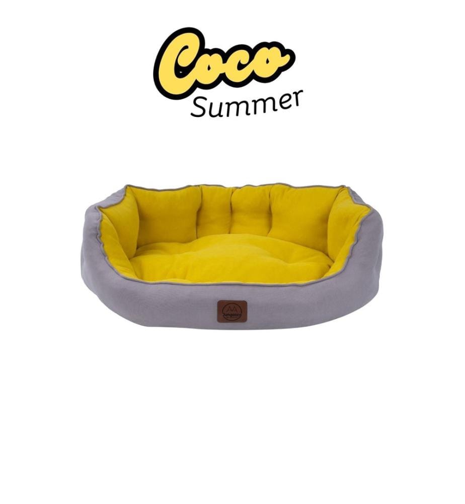 Panier pour animaux jaune tissu extérieur : 100 % polyester
