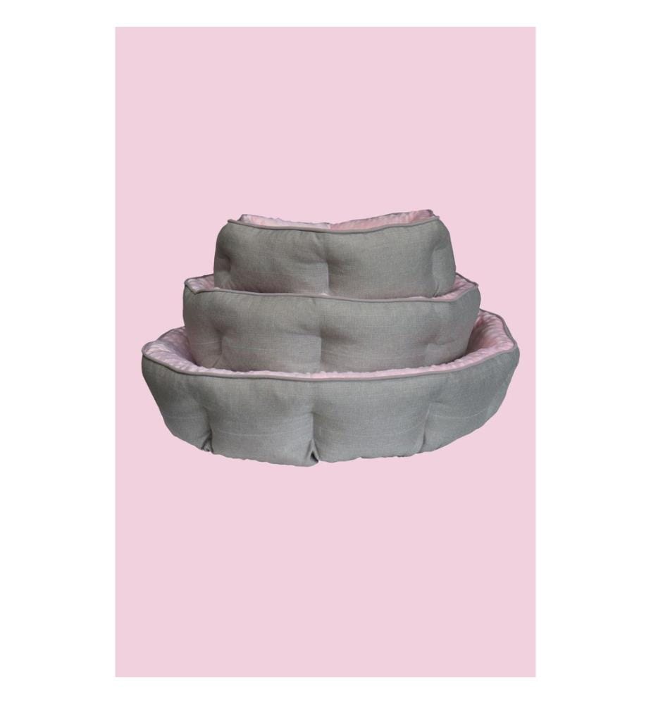 Panier pour animaux rose tissu extérieur : 100 % polyester
