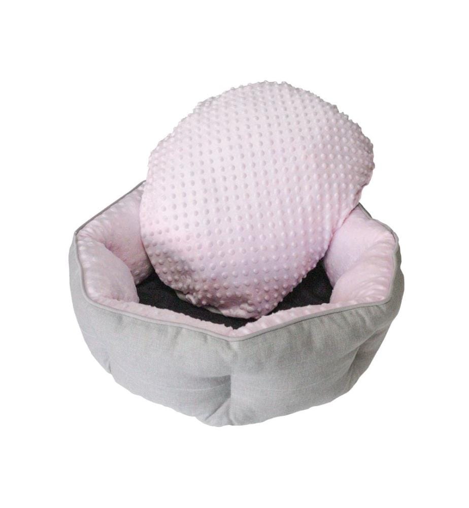 Panier pour animaux rose tissu extérieur : 100 % polyester