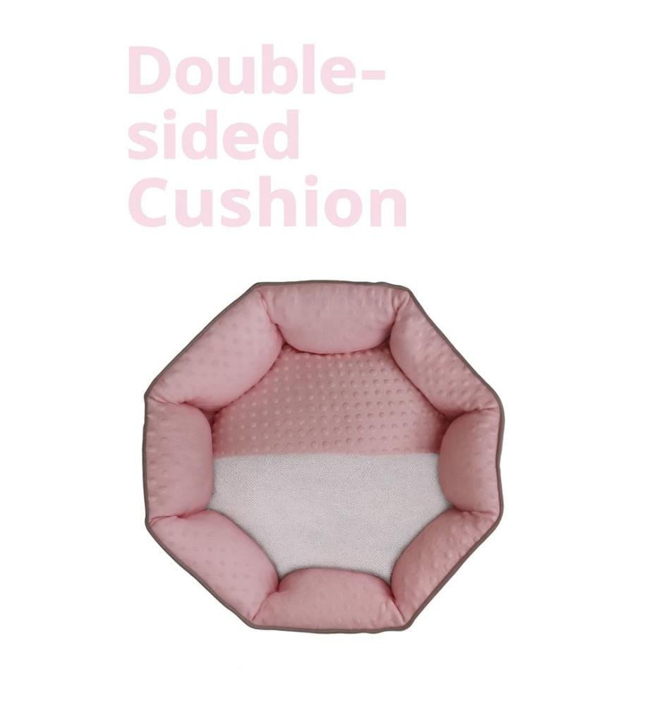 Panier pour animaux rose tissu extérieur : 100 % polyester